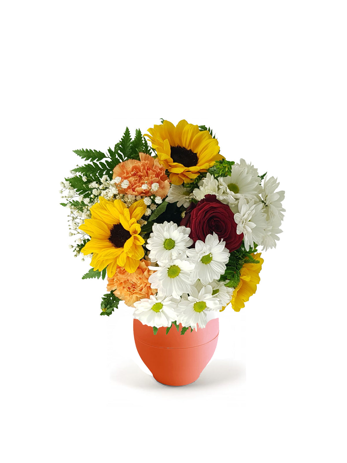 Bouquet Girasoli, Gerbere e Garofani